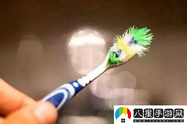 用電動牙刷放大腿內(nèi)側(cè)